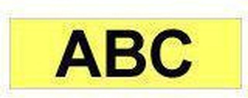 Brother - TZe-C31 Tape - Zwart op Fluorescerend Geel - 12 mm - 5 Meter