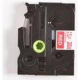 Brother - TZe-435 Tape - Wit op Rood - 12 mm - Origineel