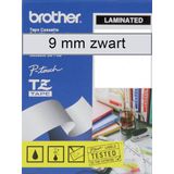 Brother TZe-121 tape zwart op transparant 9 mm (origineel)