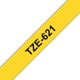 Brother TZe-621 tape zwart op geel 9 mm (origineel)