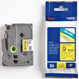 Labeltape Brother P-touch TZE-621 9mm zwart op geel | 1 stuk