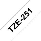 Brother TZe-251 tape zwart op wit 24 mm (origineel)