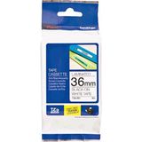 Brother - TZe-261 - Labeltape - Zwart op Wit - 36mm - 8m