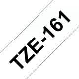 Brother Gloss Laminated Labelling Tape - 36mm, Black/Clear labelprinter-tape TZ