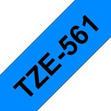 Brother - TZe-561 Tape - Zwart op Blauw - 36 mm - 8 Meter