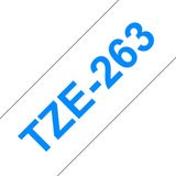 Brother - TZe-263 Tape - Blauw op Wit - 36 mm - Origineel
