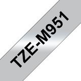 Labeltape brother ptouch tzem951 24mm zilver