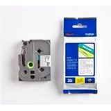 Brother TZE-145 labelprinter-tape Wit op transparant