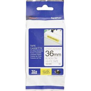 Brother - TZe-S261 - Tape - Zwart op Wit - 36 mm - 8 Meter