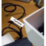 Brother - TZe-FX241 - Flexi ID Tape - Zwart op Wit - 18 mm - 8 meter