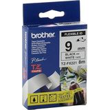 Brother Flexi Gloss Laminated Labelling Tape - 9mm labelprinter-tape TZ