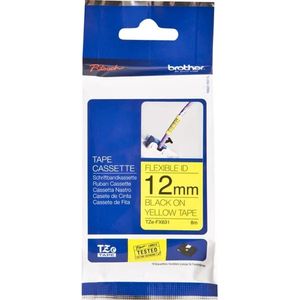 Brother - TZe-FX631 - ID Tape - Zwart op Geel - 12 mm - Origineel