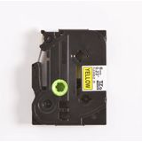 Brother - TZ FX611 - Etiketteringstape - Zwart/Geel - 6mm x 8m