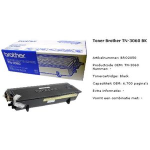 Brother TN-3060 tonercartridge 1 stuk(s) Origineel Zwart