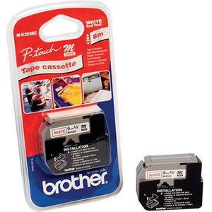 Brother M-K222BZ labelprinter-tape Rood op wit