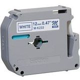 Brother M-K233 - (12 mm) - Blau auf weiß - Tape