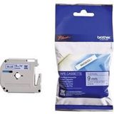 Brother M-K521BZ labelprinter-tape Zwart op blauw