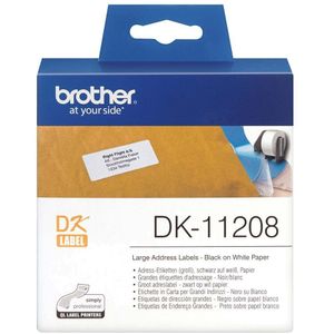 Etiket Brother DK-11208 38x90mm groot adres 400stuks