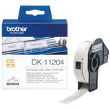 Brother DK-11204 labelprinter-tape Zwart op wit