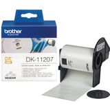 Brother DK-11207 labelprinter-tape Zwart op wit