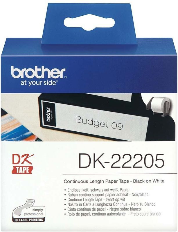 Brother DK-22205 - (62 mm) - Schwarz auf weiß - Etikett