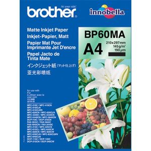 Brother BP-60MA papier voor inkjetprinter A4 (210x297 mm) Mat 25 vel Wit