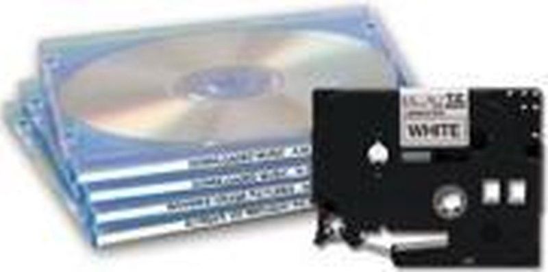 Brother TZ-N201 labelprinter-tape Zwart op wit