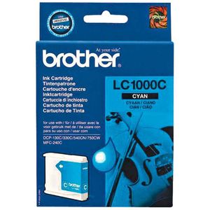 Brother LC-1000C (MHD apr-19) cyaan (LC1000C) - Inktcartridge - Origineel