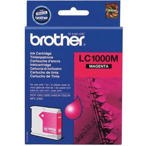 Inktcartridge Brother LC-1000M rood | 5 stuks