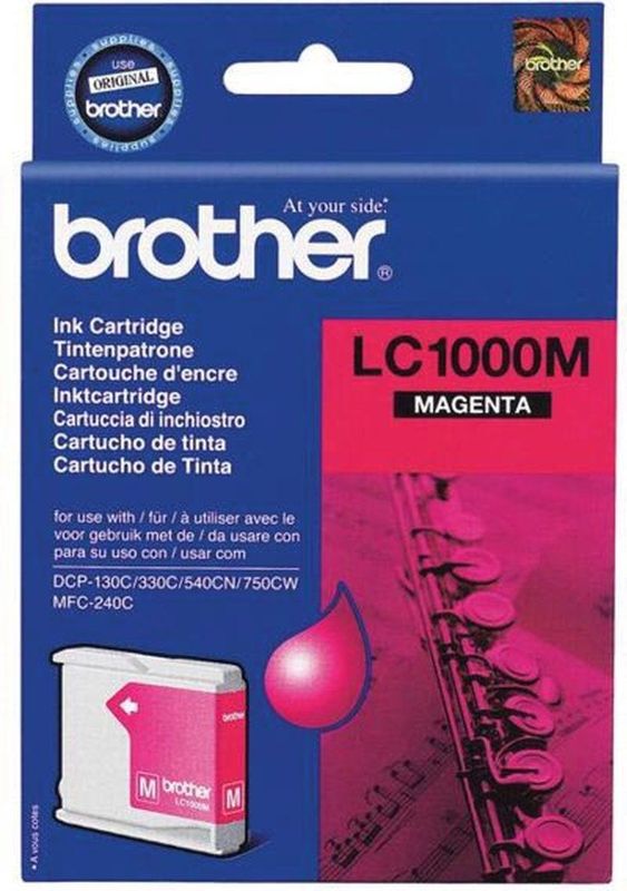 Inktcartridge Brother LC-1000M rood | 5 stuks