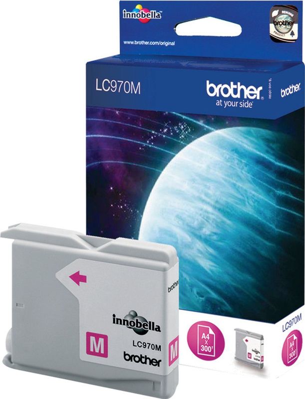 Inktcartridge brother lc-970m rood | 5 stuks