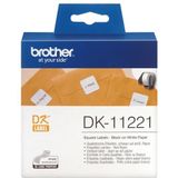 Brother DK-11221 labelprinter-tape Zwart op wit