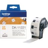 Brother DK-11221 labelprinter-tape Zwart op wit