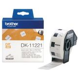 Brother DK-11221 labelprinter-tape Zwart op wit