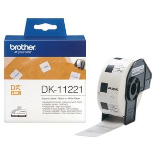 Brother DK-11221 labelprinter-tape Zwart op wit