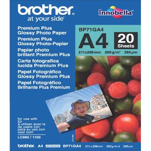 Brother BP-71 Premium Plus Glossy Fotopapier A4 260 g/m²