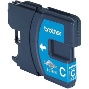 Brother LC-980C (MHD 2015) cyaan (LC980C) - Inktcartridge - Origineel