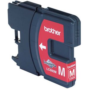 Inktcartridge Brother LC-980M rood