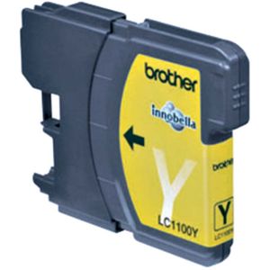 Brother LC-1100Y (MHD okt-22) geel (LC1100Y) - Inktcartridge - Origineel