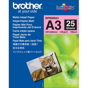 Brother BP60MA3 papier voor inkjetprinter A3 (297x420 mm) Mat 25 vel Wit