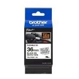 Brother TZE-FX261 labelprinter-tape Zwart op wit