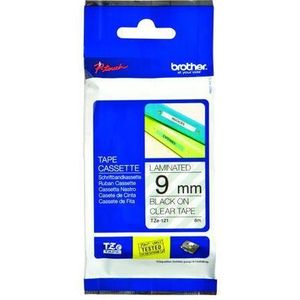 Brother Original P-Touch Farbband schwarz auf transparent (TZE-121)