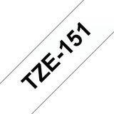 Brother TZe 151 - Laminiertes Band - schwarz auf durchsichtig - Rolle (2,4 cm x 8 m) - 1 Rolle(n) - für P-Touch PT-1400,