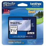 Brother - TZe-211 Labeltape - Zwart op Wit - 6mm - 25 Stuks