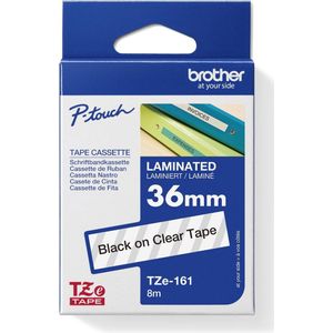 Brother - TZe-211 Labeltape - Zwart op Wit - 6mm - 25 Stuks