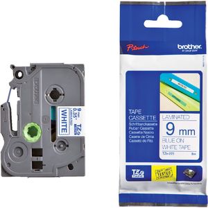 Brother TZE-223 labelprinter-tape Blauw op wit