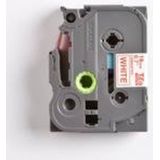 Brother TZE-242 labelprinter-tape Rood op wit