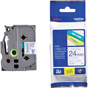 Brother TZE-252 labelprinter-tape Rood op wit