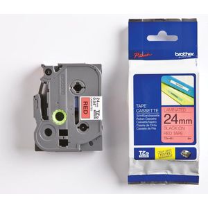 Brother TZE-451 labelprinter-tape Zwart op rood TZ