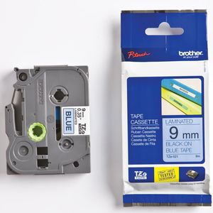 Brother Schriftband TZE521 9mm schwarz/blau